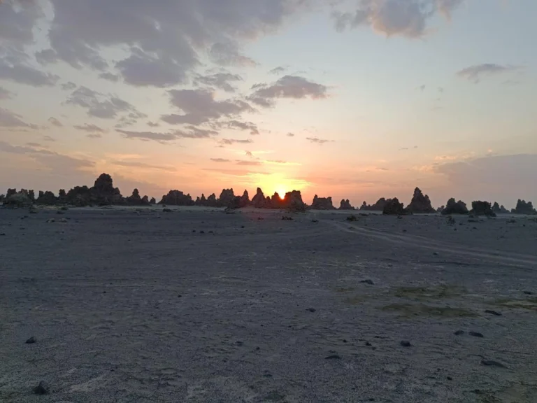 Lac Abbé is a remarkable salt lake located on the border between Djibouti and Ethiopia. Lac Abbé is a destination like no other a surreal masterpiece of nature waiting to be explored.